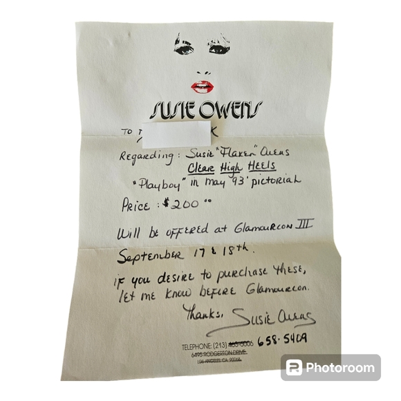 Susie "Flaxen" Owen's Memorabilia - Picture 7 of 14